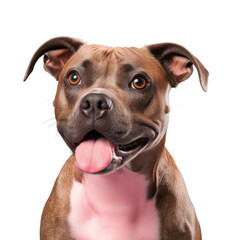 Obraz premium Staffy dog against transparent background