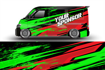 vector racing car wrap design for vehicle vinyl stickers and automotive company sticker livery	