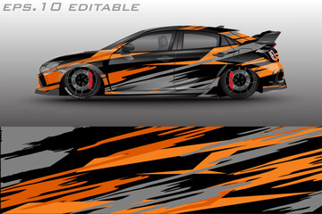 vector car wrap abstract racing graphic background for vinyl wrap and stickers	