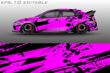 vector car wrap abstract racing graphic background for vinyl wrap and stickers	