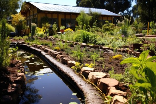 Permaculture Swale System For Water Conservation