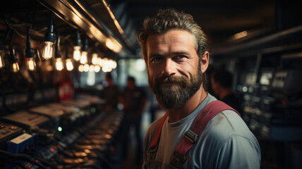Obraz premium photograph of Industrial Air Conditioning Technician