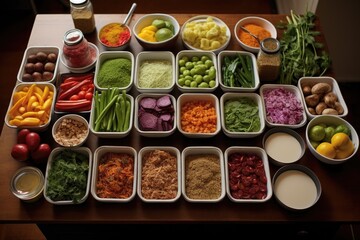 a well-organized mise en place