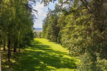 Fototapeta premium The territory the state memorial historical and natural museum-reserve Polenovo in Tula region Russia
