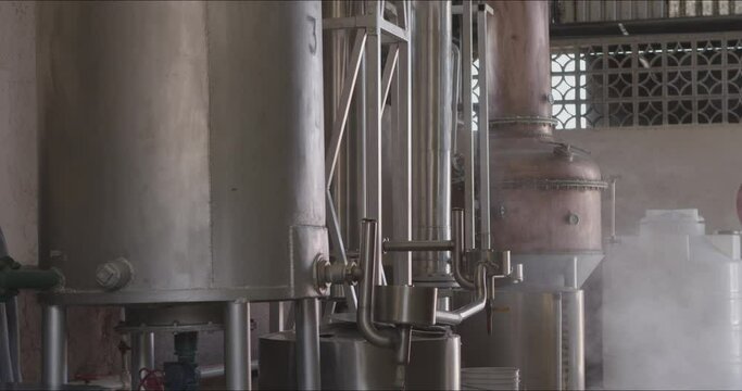 Tequila Fermentation Process: Machinery in Action