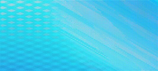 Naklejka premium Blue seamless background. Widescreen backdrop with copy space, usable for social media promotions, events, banners, posters, anniversary, party, and online web Ads