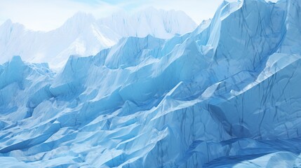  a very large iceberg with a lot of snow on it.  generative ai