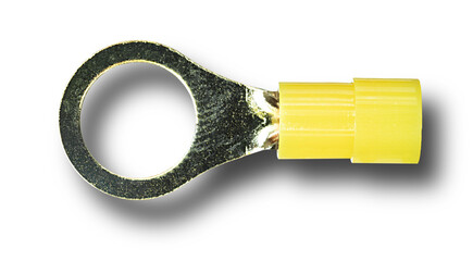 Shadow behind a ring connector for electronics
