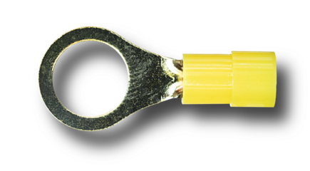 Shadow behind a ring connector for electronics