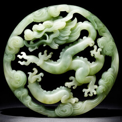 jade dragon, nephritis, christmas, symbol of the year