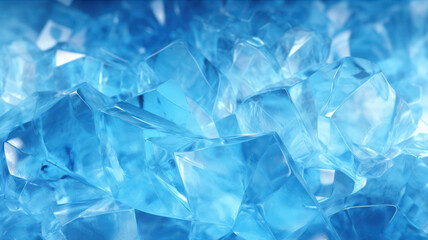 Minimalistic blue ice texture with delicate geometric shapes