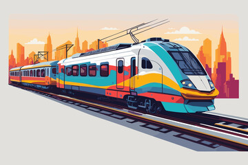 Obraz premium train in motion
