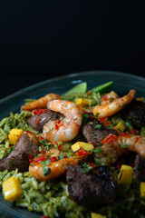 Plato camaron vacuno 