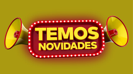 selo 3d '' temos novidades''