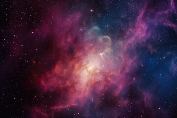 Abstract outer space endless nebula galaxy background