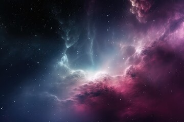 Fototapeta na wymiar Abstract outer space endless nebula galaxy background