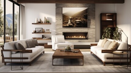 Modern living room interior