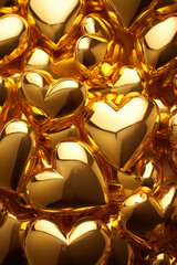 Bright and shiny hearts of gold