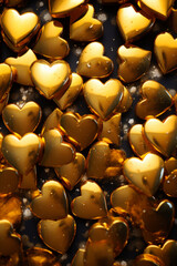 Bright and shiny hearts of gold