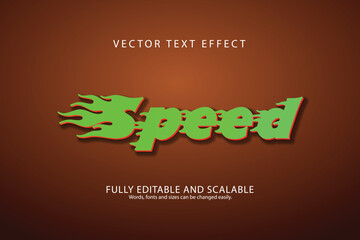 Cartoon speed text effect editable comic and funny text style