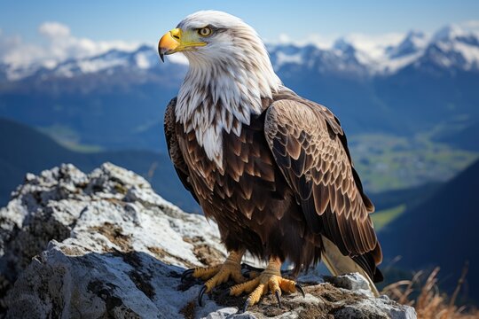 Wildlife Majestic eagle in the wild - stock photography