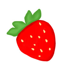 strawberry isolated on white background