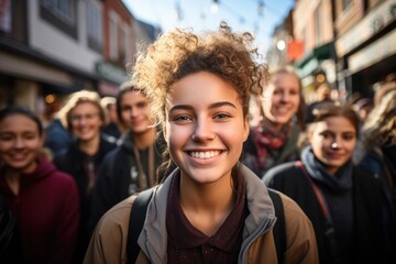 Fototapeta premium Young people advocating for social justice - stock photography