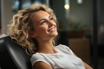 Dentist examining a patients teeth - stock photography