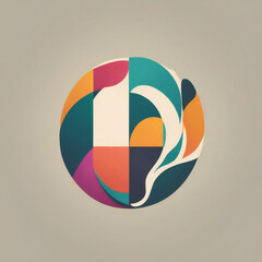 Tea illustration, minimalist, vibrant colors