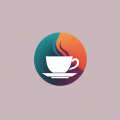 Tea illustration, minimalist, vibrant colors