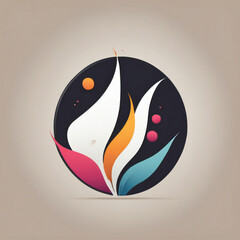 Tea illustration, minimalist, vibrant colors