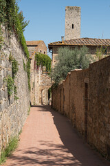 Obraz premium Views of the village of San Gimignano in Tuscany, Italy. San Gimignano 