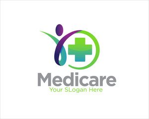 health care logo designs simple for medical center and clinic logo