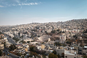 Fototapeta premium Panoramic view cityscape of Amman, Jordan