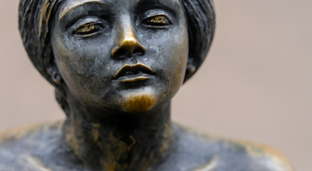 beautiful old weathered plaster sculptures in high resolution HD
