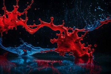 red and yellow splashes