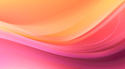 Abstract Art in Pink and Yellow A Vibrant and Soft Background with a Wavy Pattern and Light Element AI Generated