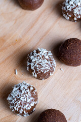 Chocolates with coconut sweet filling