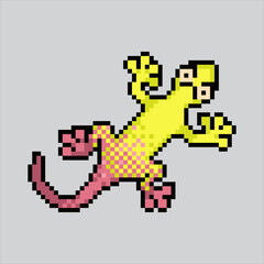 Fototapeta premium Pixel art illustration Gecko. Pixelated Gecko. Gecko reptile animal icon pixelated for the pixel art game and icon for website and video game. old school retro.