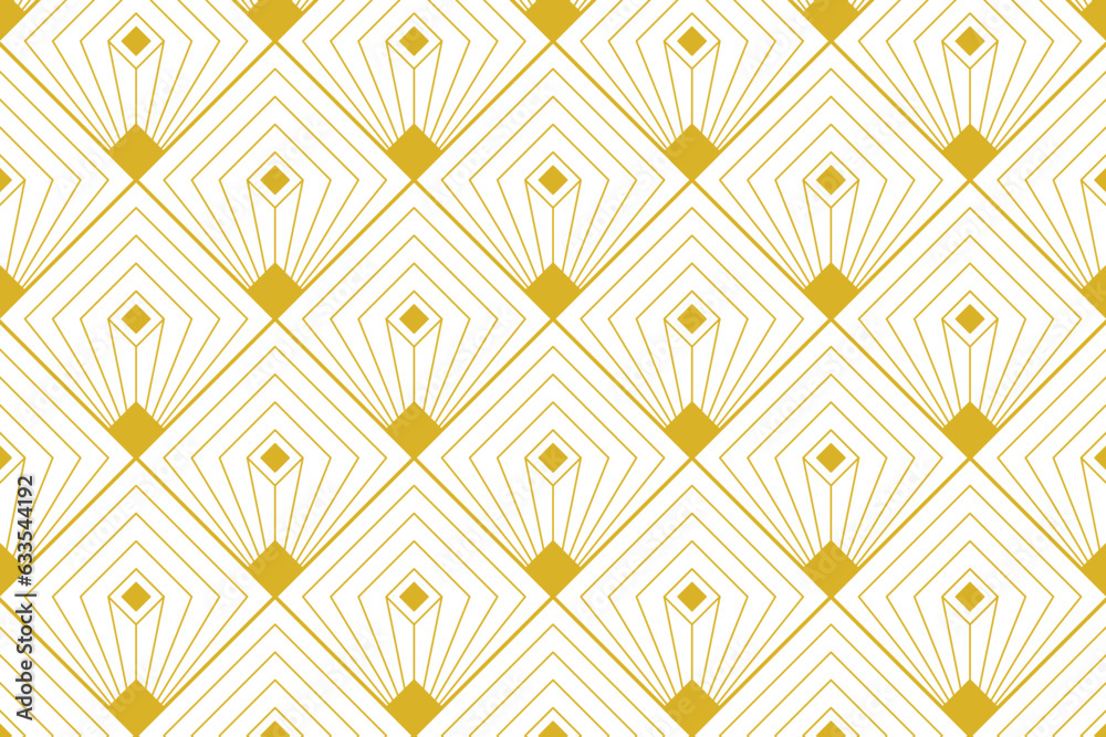 Wall mural abstract background with art deco pattern style and seamless concept