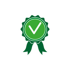 Approved certified icon. Certified medal icon. Certified seal icon. Vector illustration. Eps 10.