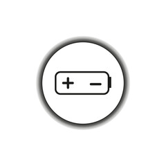 Battery Icon. Vector illustration. EPS 10.
