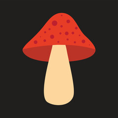 Mushroom vector illustration art.