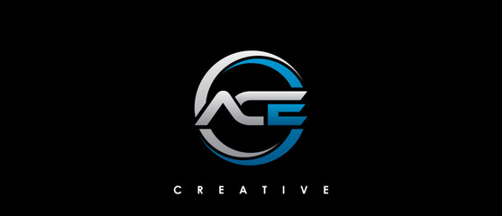 ACE Letter Initial Logo Design Template Vector Illustration