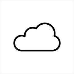 Vector cloud icon flat illustration on white background..eps