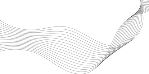 Fototapeta premium Abstract flowing wave lines. Design element for technology, science, modern concept background. vector eps 10