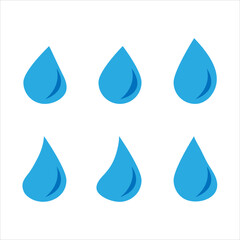  Water drop icon vector. Logo Template flat illustration on white background..eps