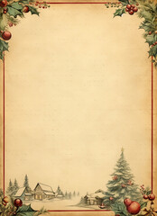vintage Christmas stationary or frame