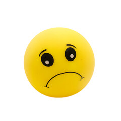 Emoticon with sad expression 