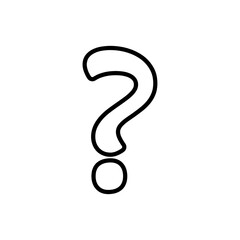 Question Icon Vector flat illustration on white background